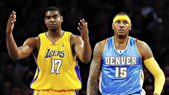 Andrew Bynum and Carmelo